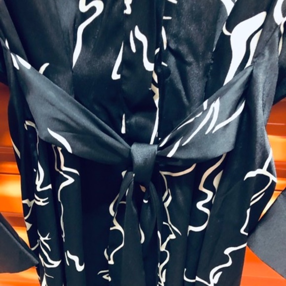 ZARA Satin Midi Dress w Print, S, New - Picture 4 of 9